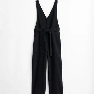 Alex Mill's Ollie overall in black denim.